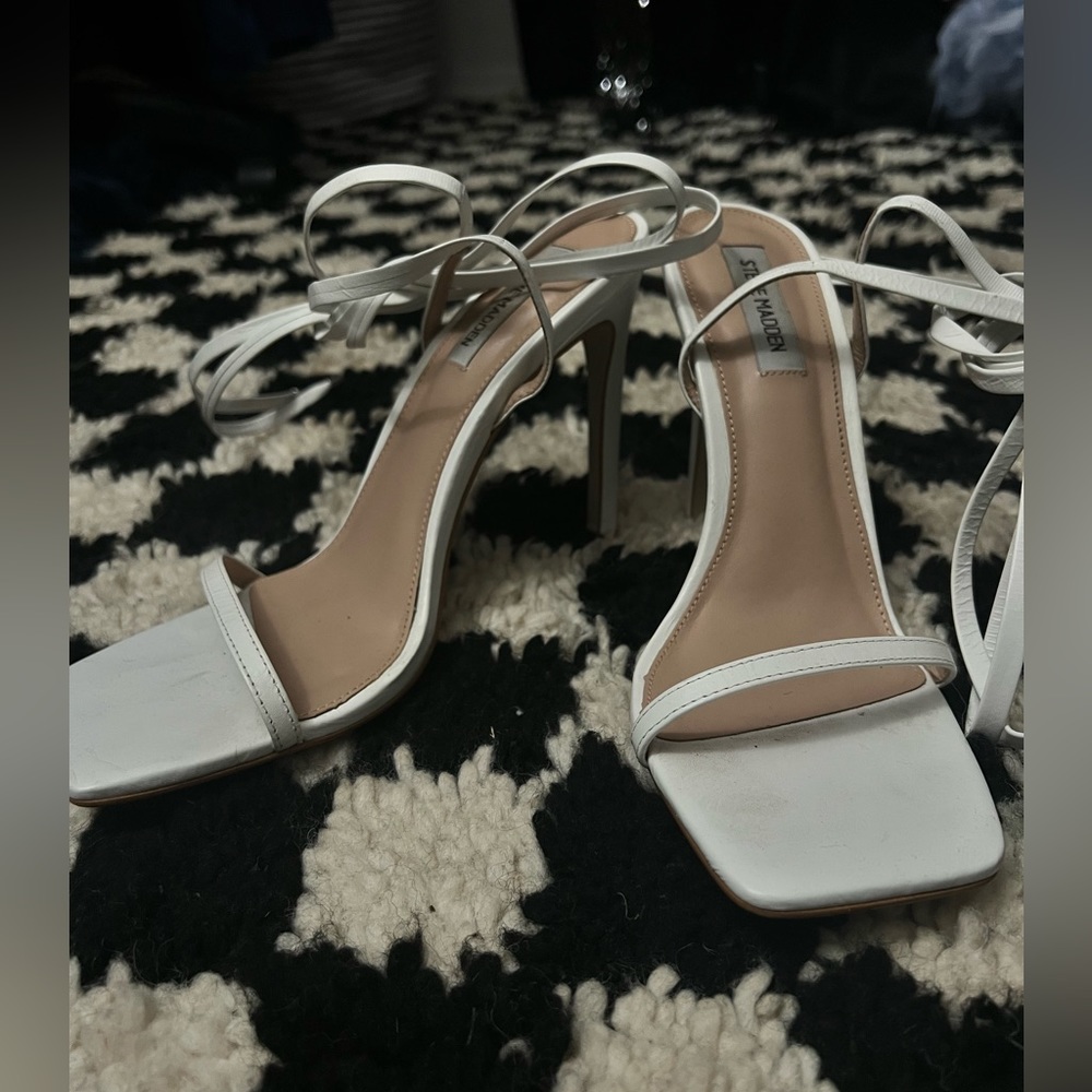 Steve Madden lace up the leg heels. Worn once
